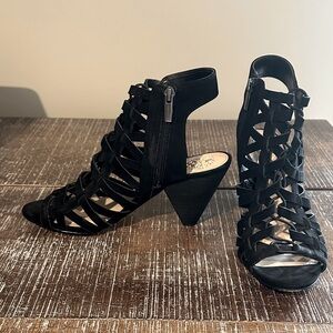Vince Camuto Elishan Caged Gladiator Sandal ~ Black ~ 8